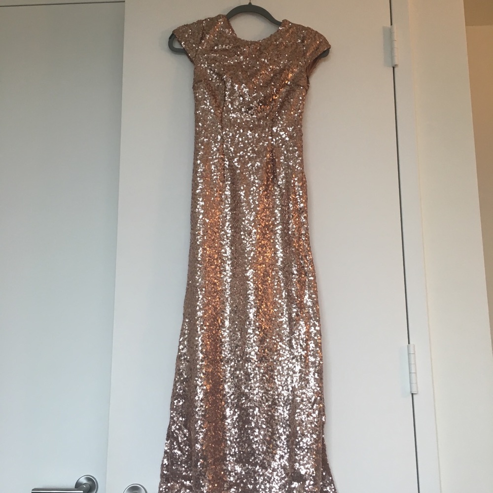 Maya (from Asos) sequin dress with cowl back